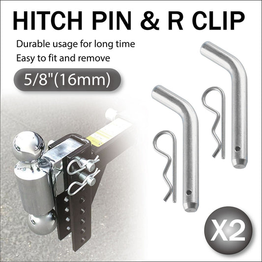 2X Hitch Pins + R CLIP 16MM 5/8" TOW BAR Trailer Ball Mount Receiver 4WD BOAT