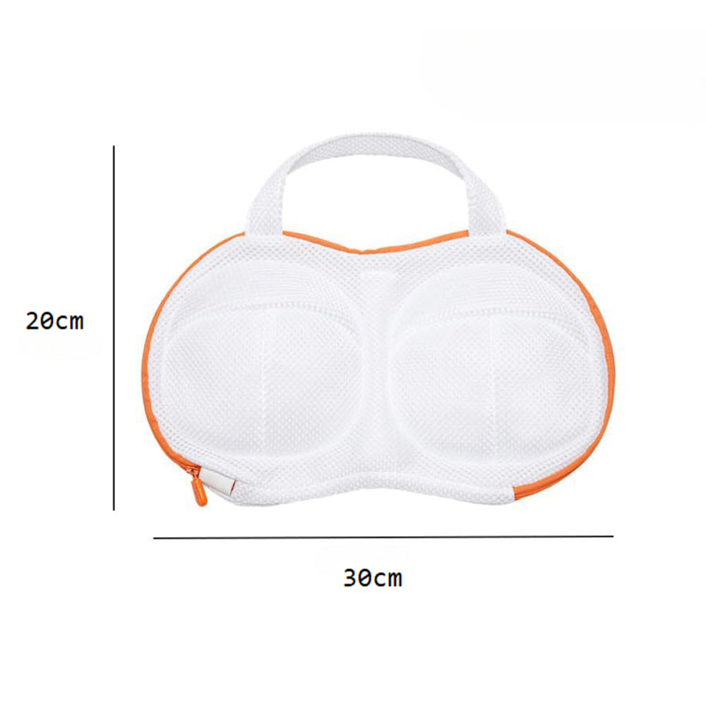 High Permeability Mesh Bra-shaped Lingerie Laundry Bags With Handle And Zipper_13