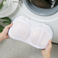High Permeability Mesh Bra-shaped Lingerie Laundry Bags With Handle And Zipper_9