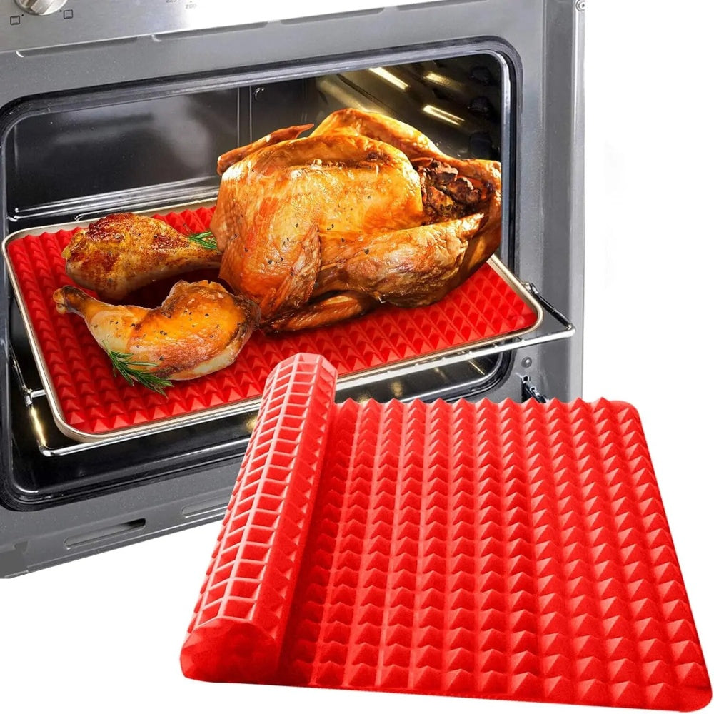 Non-Stick Silicone Baking Mat Cooking Pan For Oven Grilling BBQ_0