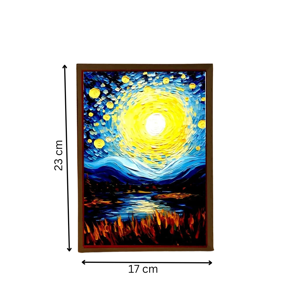 Light Painting Night Light Lamp Van Gogh Starry Sky Wall Art_13