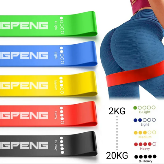 5x Resistance Bands Yoga Band Fitness Exercise Training Hip Tension Band Leg Squat Dance Elastic Loop Stretch Band