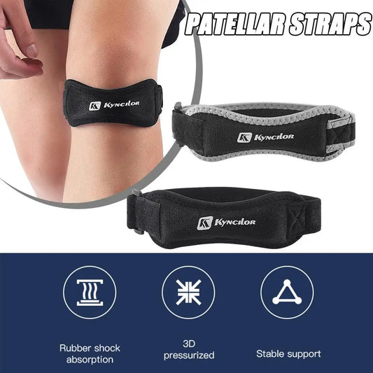 Adjustable Knee Patellar Tendon Support Strap Band Knee Support Brace for Running basketball volleyball Sports All Ages