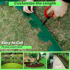 10M-50M Flexible Garden Bed Edging Lawn Grass Border Paving Edge Liner With Pegs