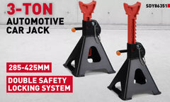 2-Piece 3Ton/6000lbs Jack Stands Double Lock Adjustable Truck Ratchet Lift Hoist