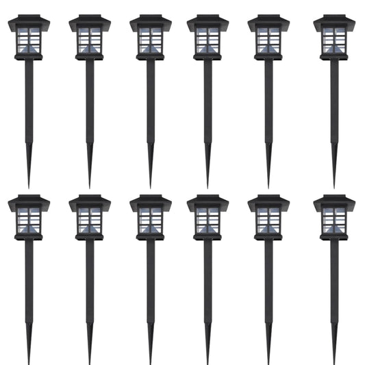 Outdoor Solar Lamp LED Light 12 pcs