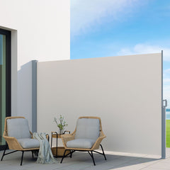 Retractable Side Awnings for Baclony,Terrace or Patio Sun Shade Outdoor,Privacy Screen 2X3M