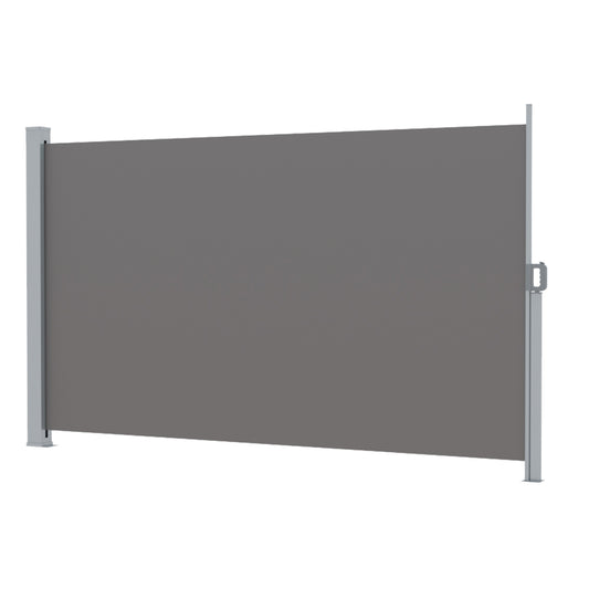 Retractable Side Awnings for Baclony,Terrace or Patio Sun Shade Outdoor,Privacy Screen 2X3M Grey