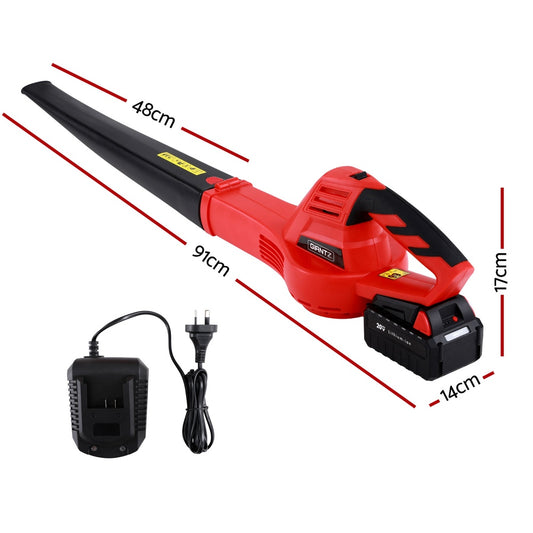 20V Cordless Leaf Blower 12000RPM Powerful Garden Electric Lawn Cleaner