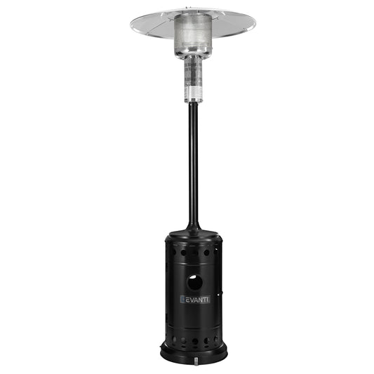 Outdoor Gas Patio Heater Winter Backyard Black Powder Coated