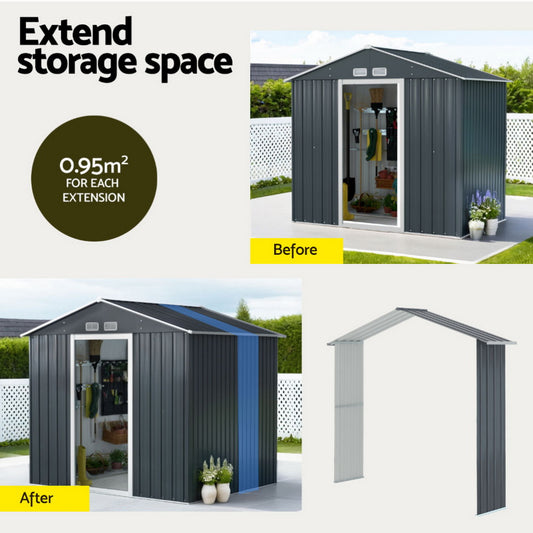 Garden Shed Extension Kit Outdoor Storage Tool Sheds Workshop House Shelter