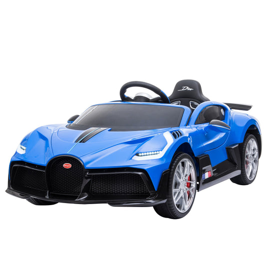 Kahuna Licensed Bugatti Divo Kids Electric Ride On Car - Blue - 3-8 Yr