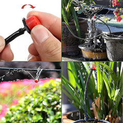 DIY 50M Micro Drip Kit Hose Garden Irrigation System Plant Watering