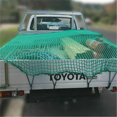 2x3m Ute Trailer Truck Net - Nylon 35mm Mesh with Bungee Cord and 15 Free Hooks