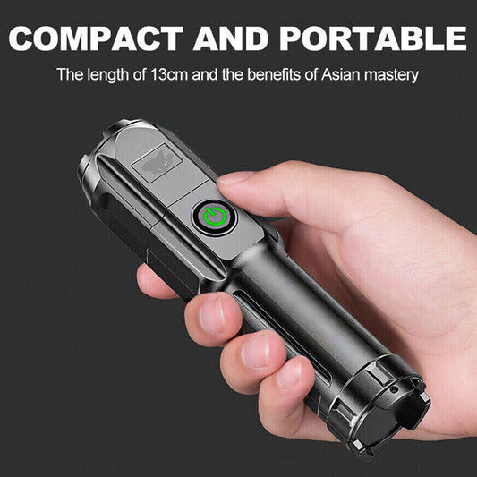 Waterproof USB Rechargeable 990000LM CREE LED Flashlight Tactical Torch Zoomable