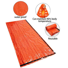 Portable Waterproof Emergency Survival Sleeping Bag - Mylar Thermal Sack for Outdoor Adventures