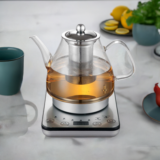 1.2L Digital Glass Kettle 800W Electric with Tea Infuser