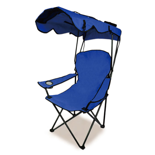 Canopy Chair Foldable W/Sun Shade Beach Camping Folding Outdoor Fishing