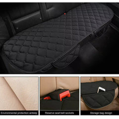 Universal Rear Car Seat Cover with Storage Pockets