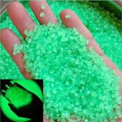 1000pcs Luminous Sand Glow In Dark Stone Pebble Garden Yard Outdoor Path Lawn Decoration Fish Tank Aquarium Home DIY Decor 3-5mm