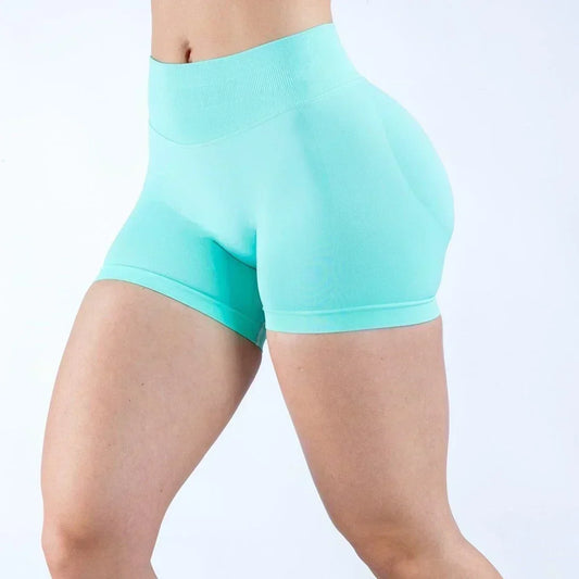 Impact Shorts 12cm Low Ribbed Band Yoga Shorts Seamless