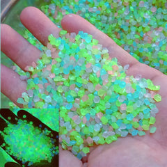 1000pcs Luminous Sand Glow In Dark Stone Pebble Garden Yard Outdoor Path Lawn Decoration Fish Tank Aquarium Home DIY Decor 3-5mm