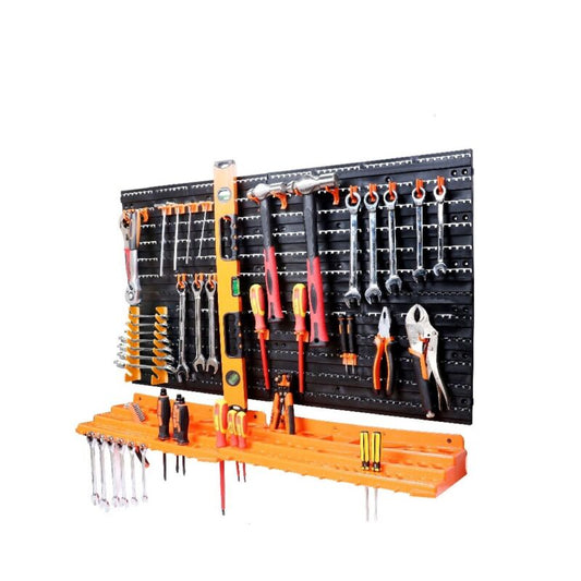 52Pc Wall Mounted Tool Storage Rack Wrench Spanner Holder Screwdriver Pliers