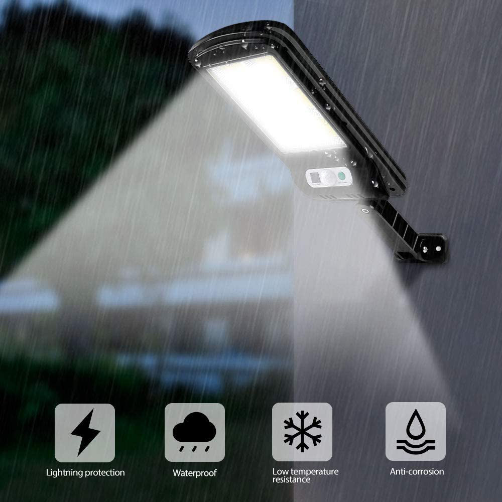 Motion Sensor Garden Wall Outdoor Solar Street Remote Controlled Waterproof Solar Lamp_9