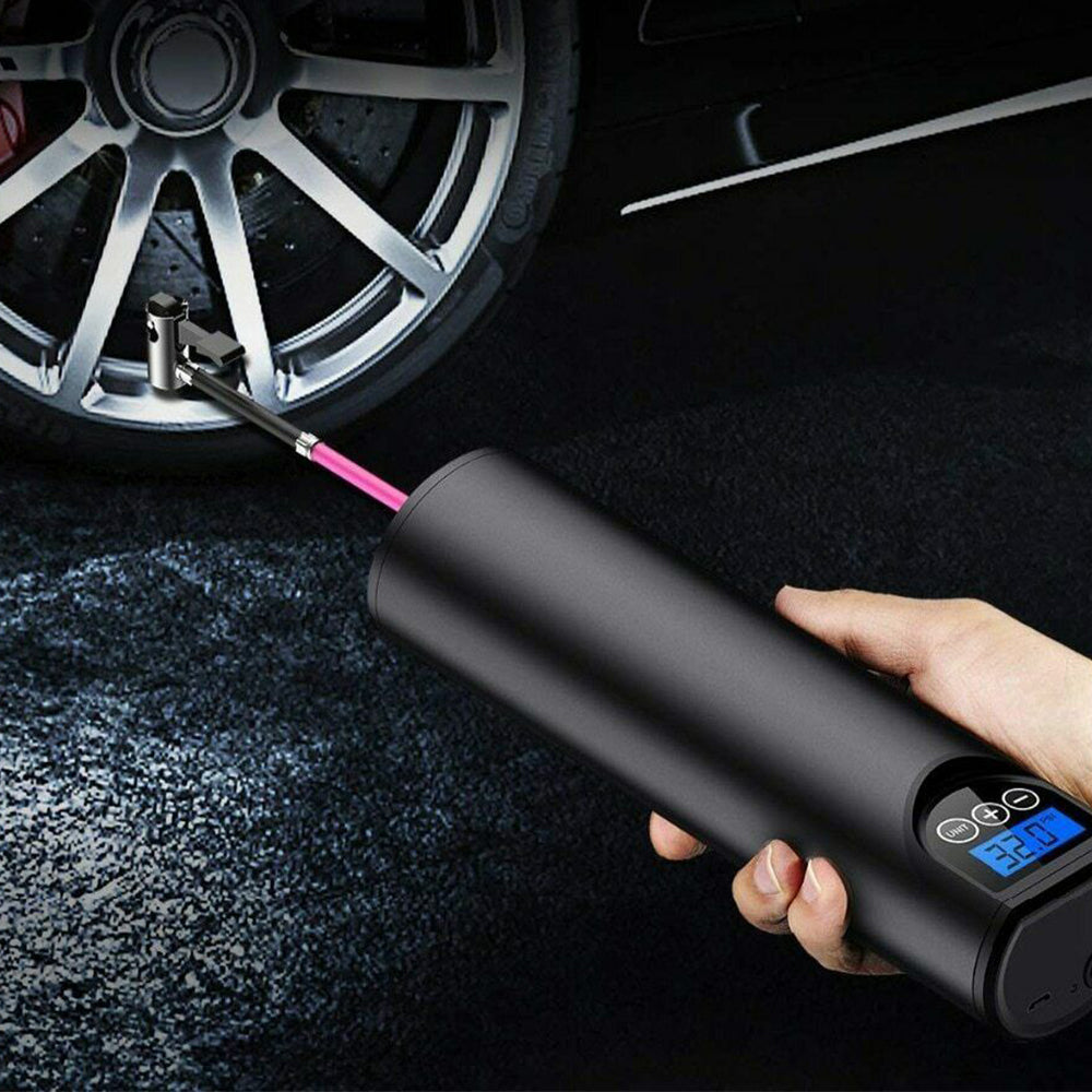 Electric Wireless LCD Display Mini Car Air Pump_2