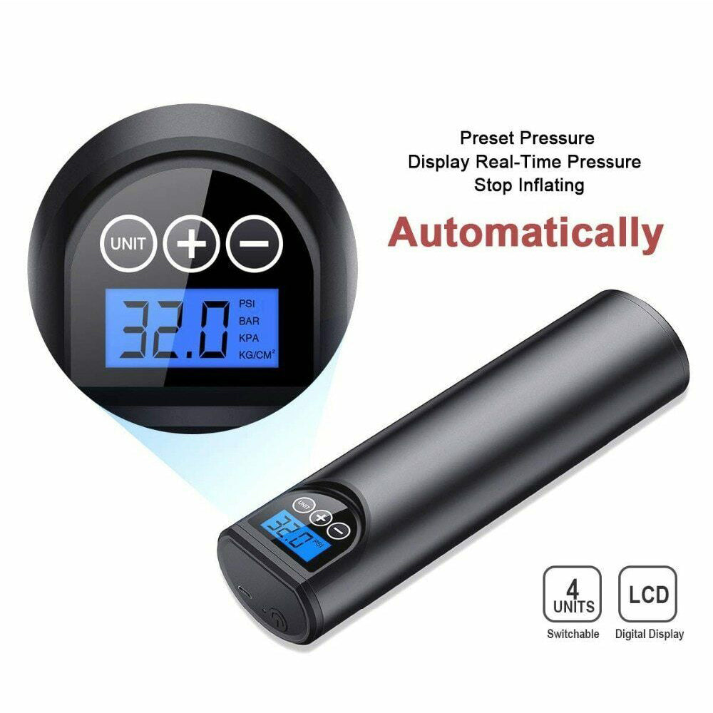 Electric Wireless LCD Display Mini Car Air Pump_10