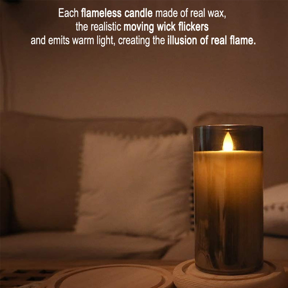 Flameless Flickering Rechargeable LED Wickless Candle_7