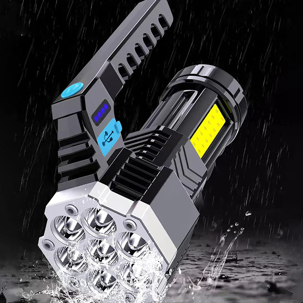 USB Rechargeable Torch Light High Brightness 7 COB Flashlight_13