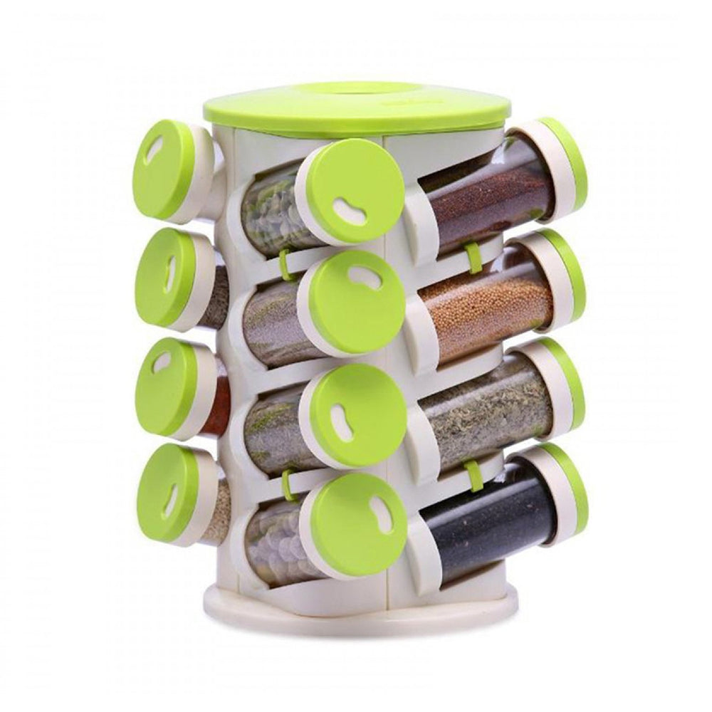 Revolving Transparent Spice Rack Seasoning Rotating Organizer_10