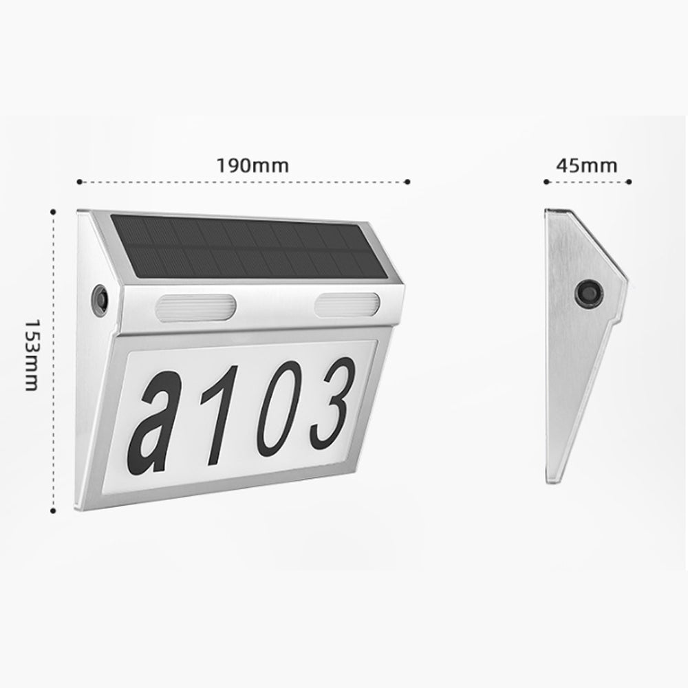 Solar Powered Motion Sensor LED Home Number Outdoor Indicator_10