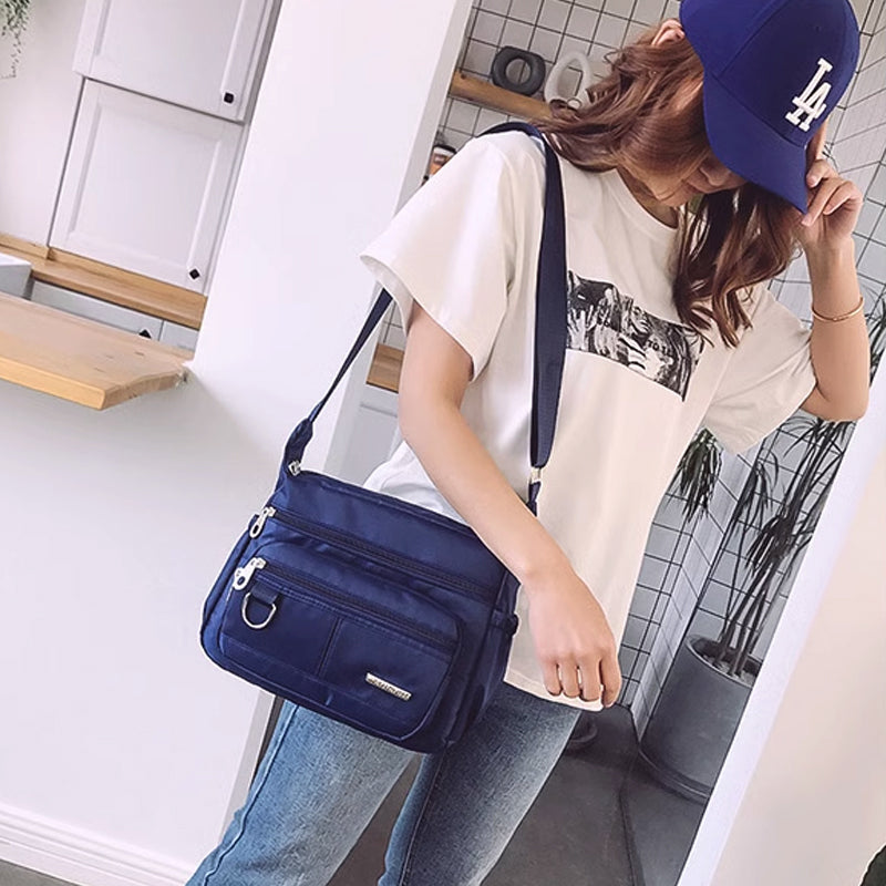 Multi Pockets Casual Crossbody Bag Women's Messenger Bag_8