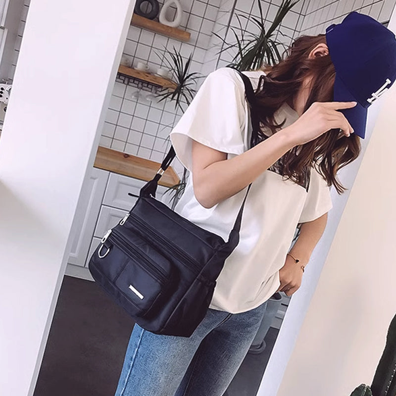 Multi Pockets Casual Crossbody Bag Women's Messenger Bag_10