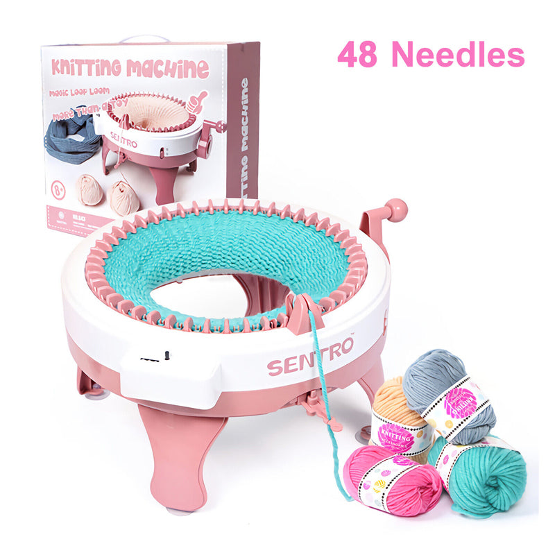 22/40 Needles DIY Knitting Machine Smart Weaving Knit Rotating Machine_19