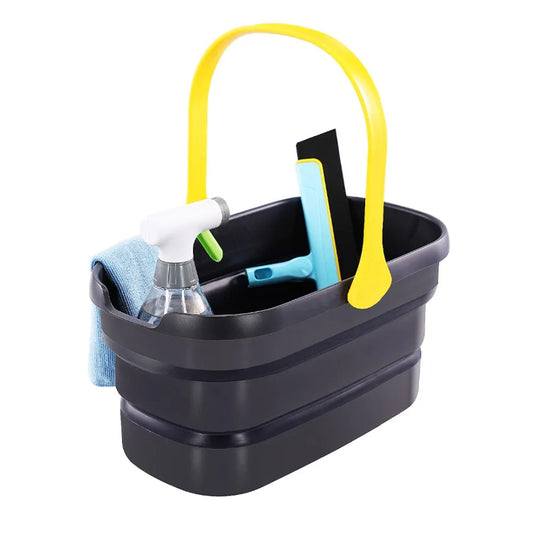 Collapsible Plastic Mop Washing Bucket Fit Sponge Mop Flat Mop Cotton Mop_1