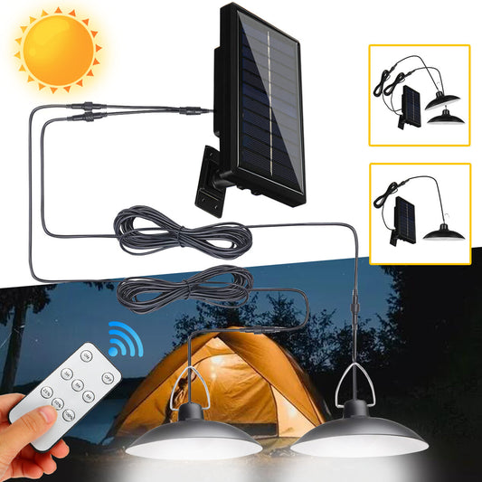 50W Waterproof Solar LED Pendant Outdoor Flood Light + Remote Control