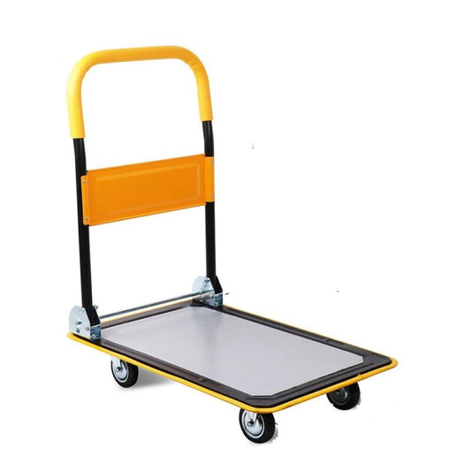 Portable Folding Platform Trolley Hand Truck Foldable Cart Heavy Duty 300kg