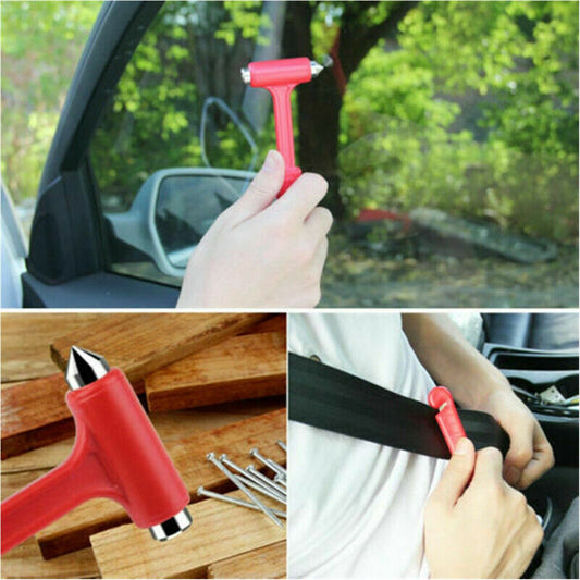 Car Glass Breaker Hammer With Seat Belt Cutter