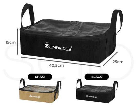 3PCS Camping Canvas Storage Bags Adventure Portable Caravan Organiser