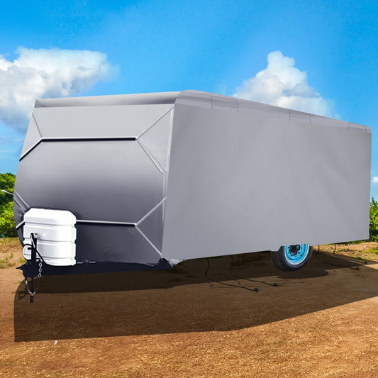 Heavy Duty Caravan Campervan Cover 4 Layer UV Shield Carry bag Pop Top Covers 14-24FT 480-740CM