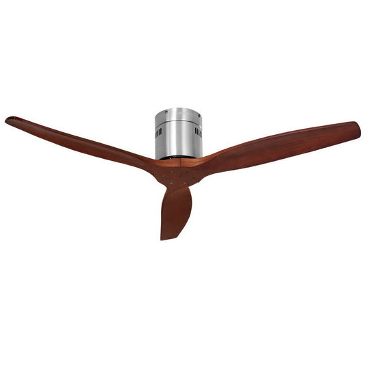 52'' Ceiling Fan With Remote Control Fans 3 Wooden Blades Timer