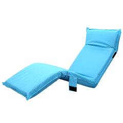 Adjustable Beach Sun Pool Lounger - Blue