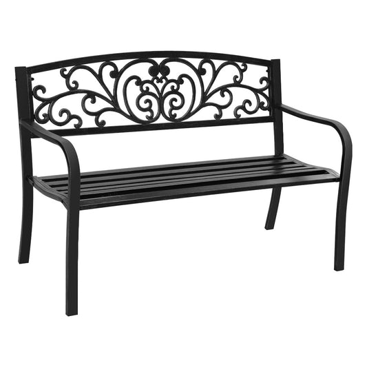 Outdoor Garden Bench - Black