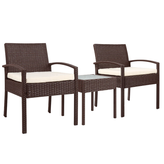 3-piece Outdoor Set - Brown