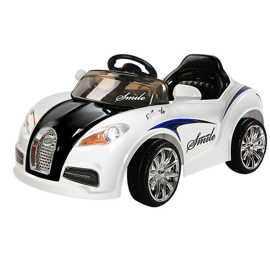 Kids Ride On Bugatti Car - Black & White