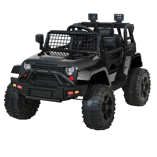 Jeep Inspired Electric 12V Kids Ride On Car Remote Control - Black