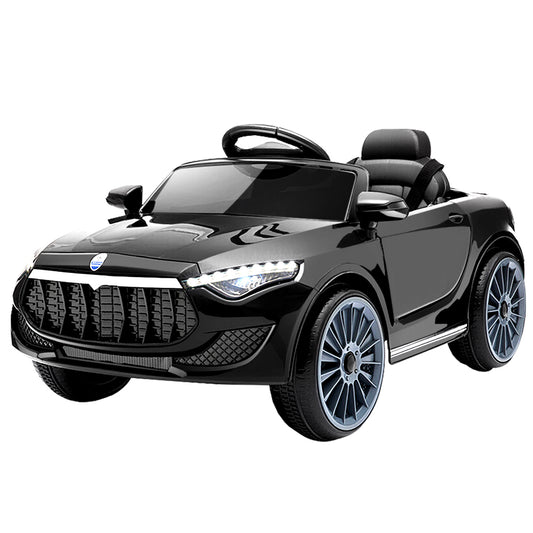 Super Car Inspired Electric 12V Remote Control MP3 LED Kids Ride On Car - Black